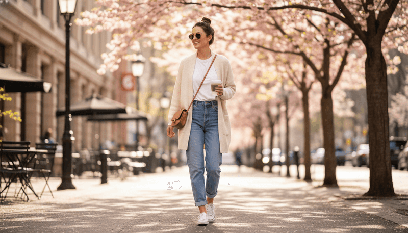 Over a White T-Shirt and Denim