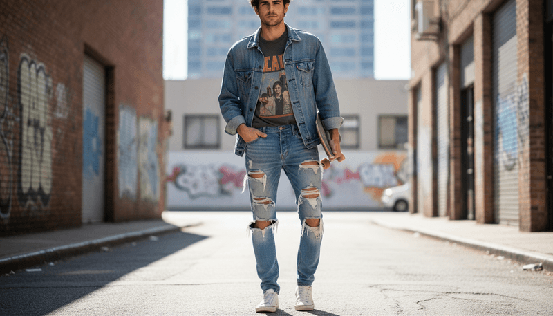 Overly Distressed or Ripped Clothing