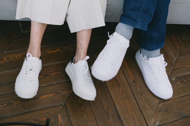 Basic All-White Minimalist Trainers as the Default