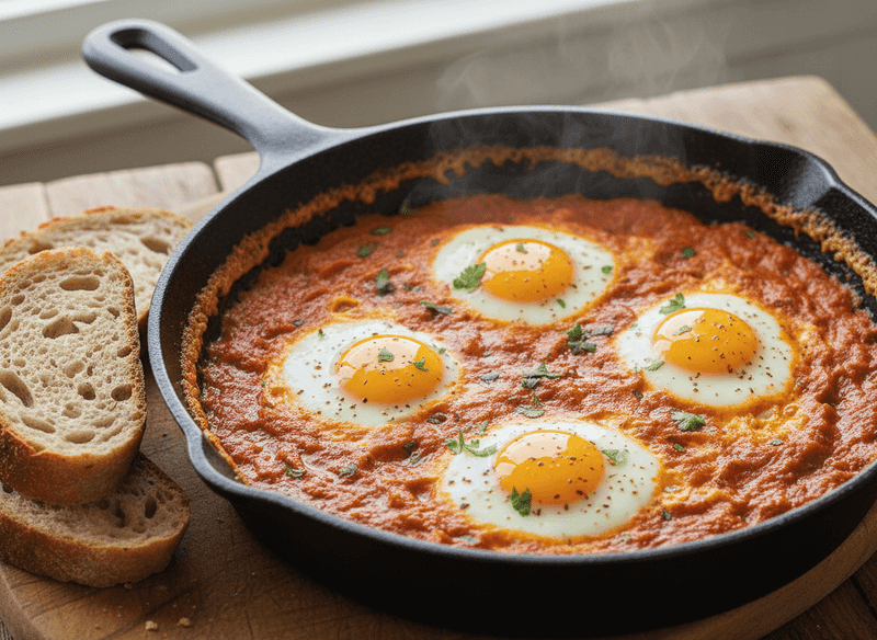Shakshuka-Style Pantry Eggs