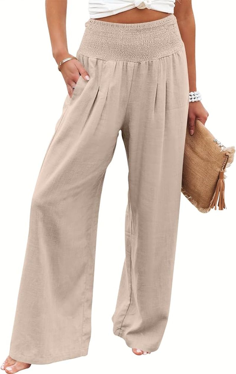 Anrabess Linen Palazzo Pants