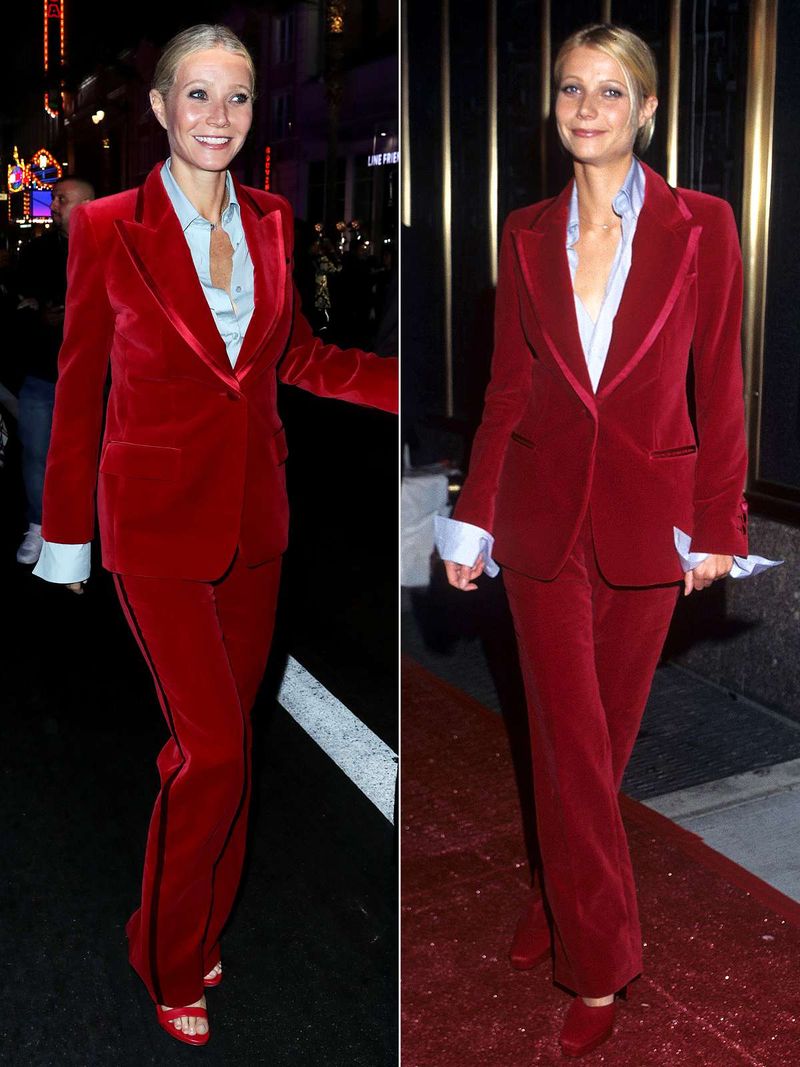Gwyneth Paltrow — 1996 VMAs (Tom Ford Velvet Suit)