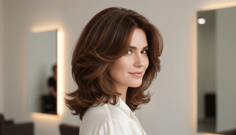 Shoulder-Length Layered Cut