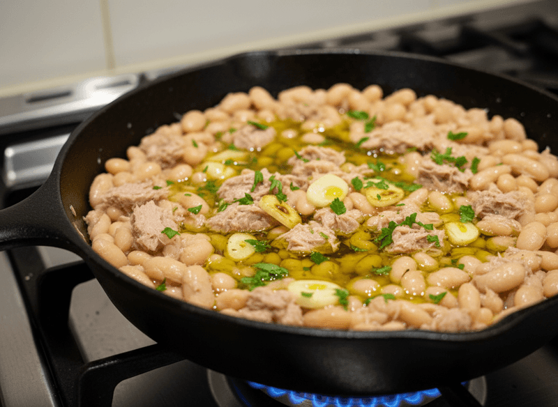 Tuna and White Bean Skillet