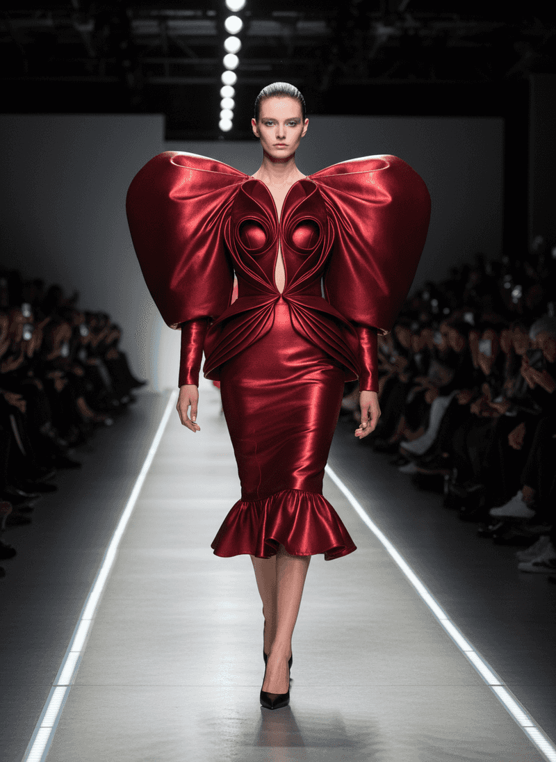 Sculptural Silhouettes With Inflated Sleeves