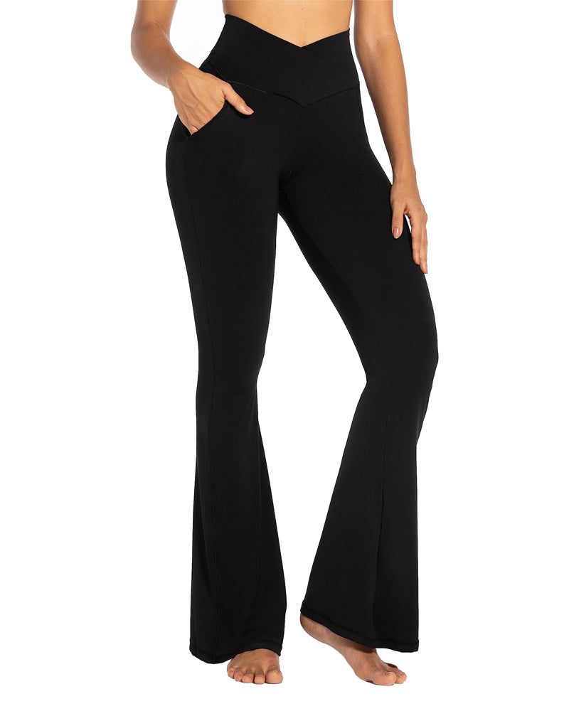 Sunzel High-Waisted Flare Leggings
