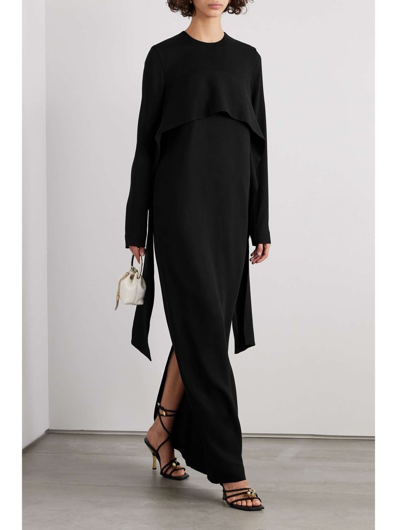 TOTEME Draped Cady Maxi Dress