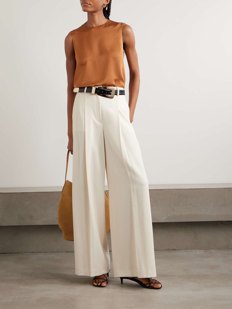 Theory Pleated Wide-Leg Pants