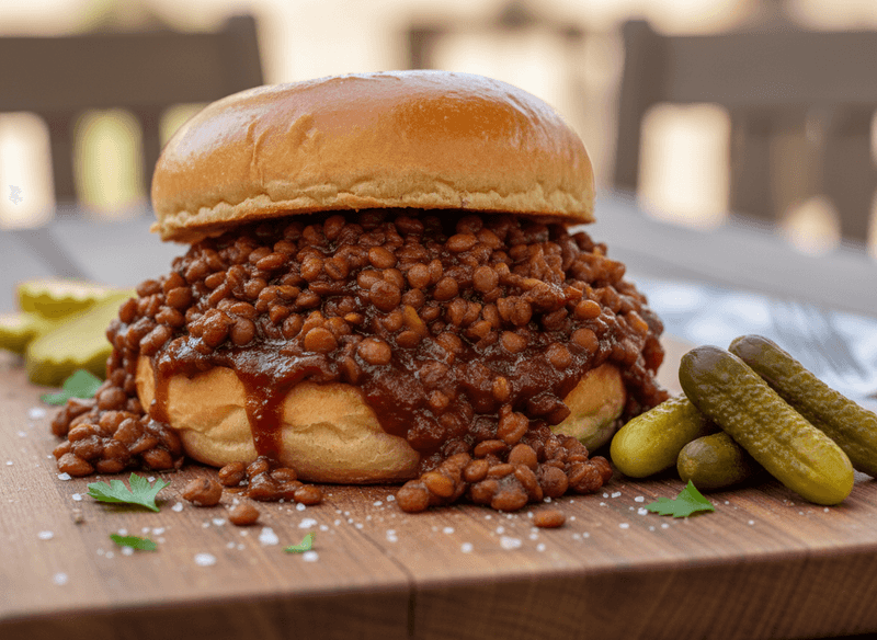 BBQ Lentil Sloppy Joes