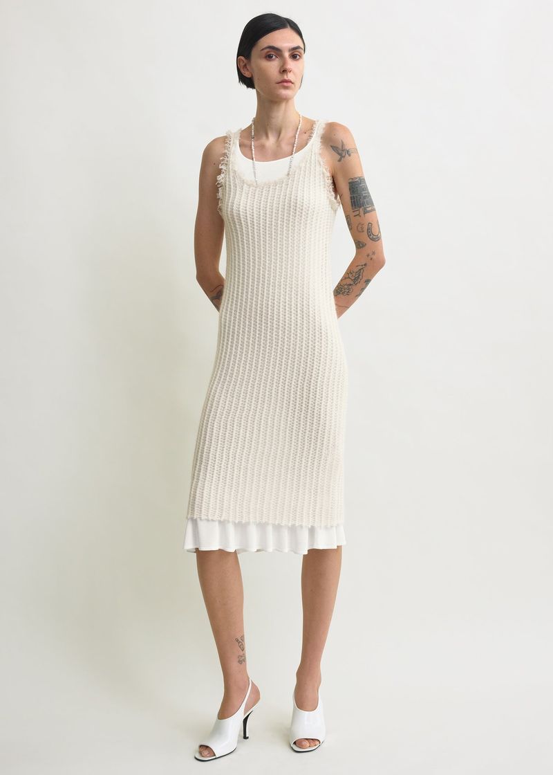 Toteme Ribbed Knit Tank Midi Dress