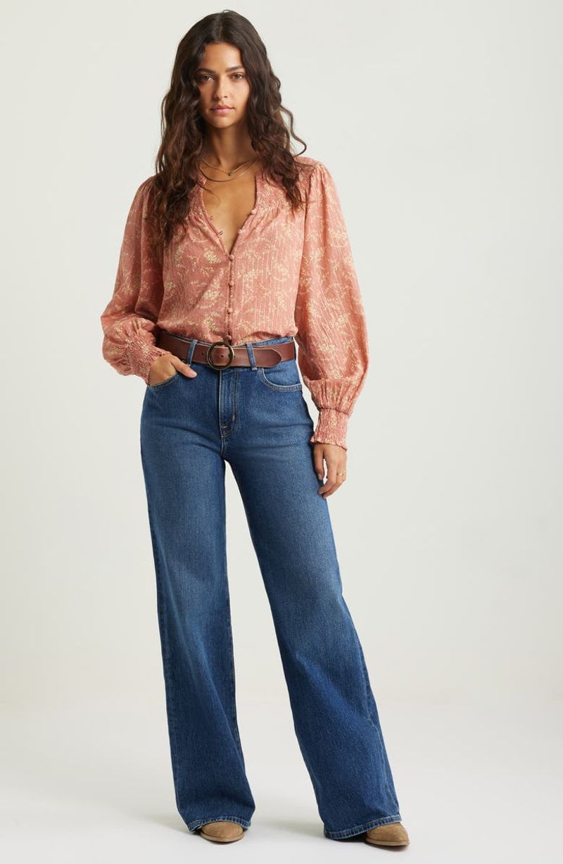 Treasure & Bond High Waist Wide Leg Jeans