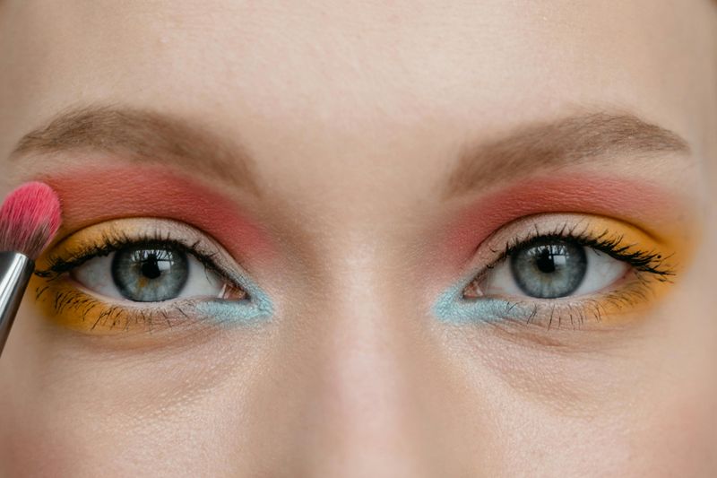 Use White Eyeshadow as a Base to Make Bright Colors More Vivid