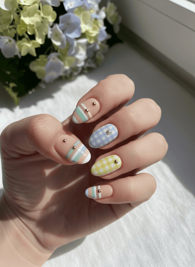 Playful Stripe and Gingham Mix