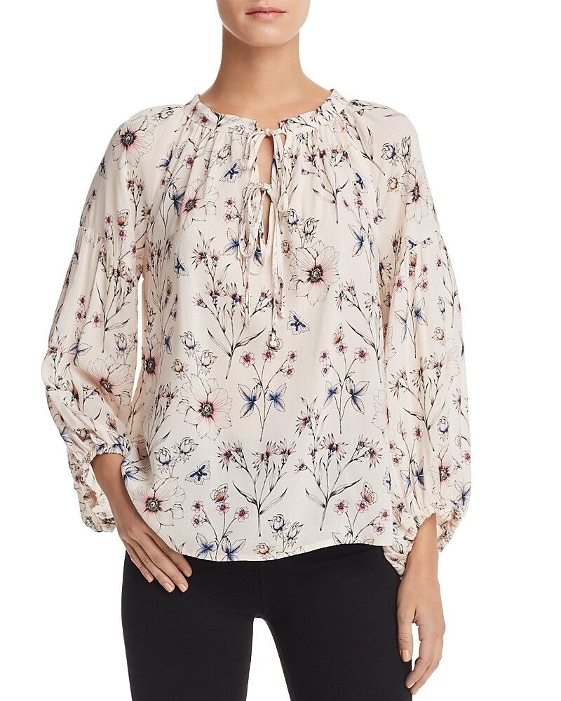 Velvet by Graham & Spencer Floral Peasant Top