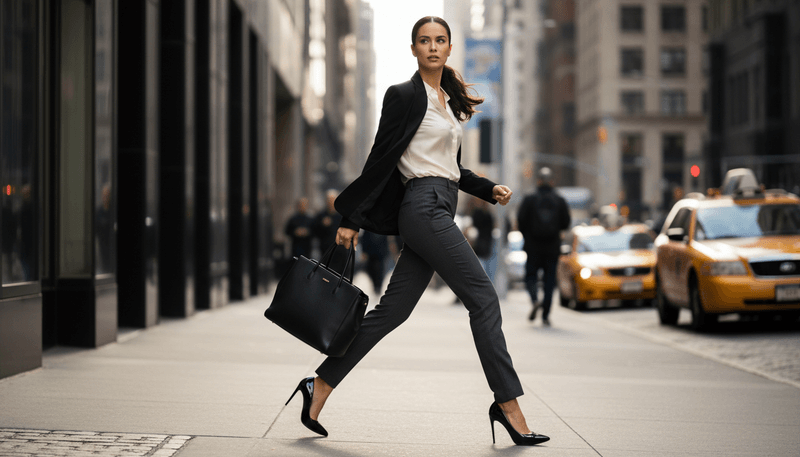 Very High Heels (Stilettos) – Height and Commanding Presence