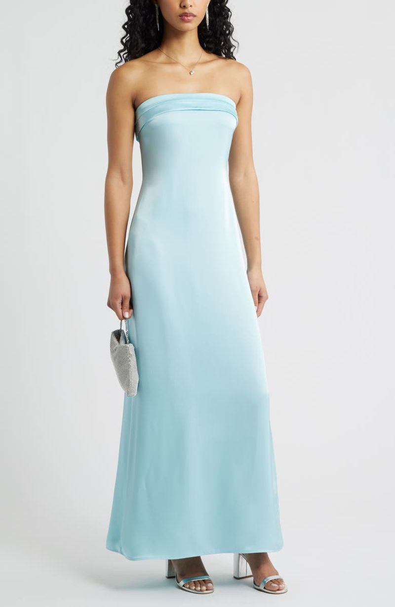 BP. Strapless Satin Gown