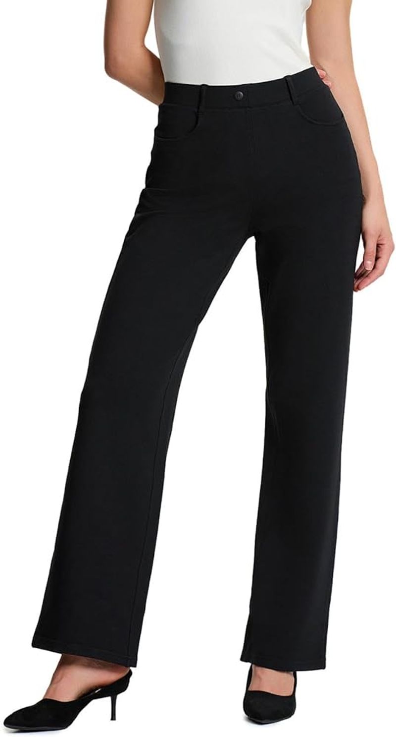 Yogipace Straight-Leg Yoga Dress Pants
