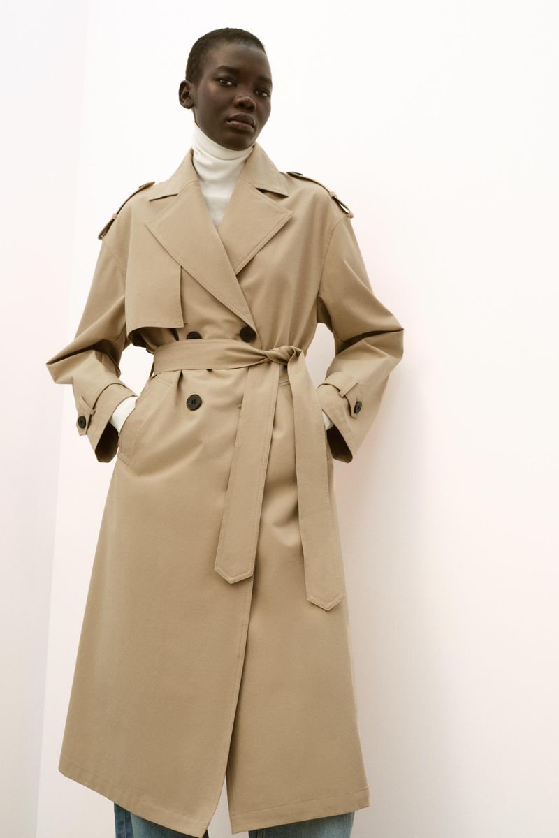 Zara Double-Breasted Trench Coat