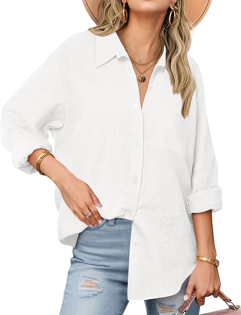 Zeagoo Cotton Button-Down Shirt
