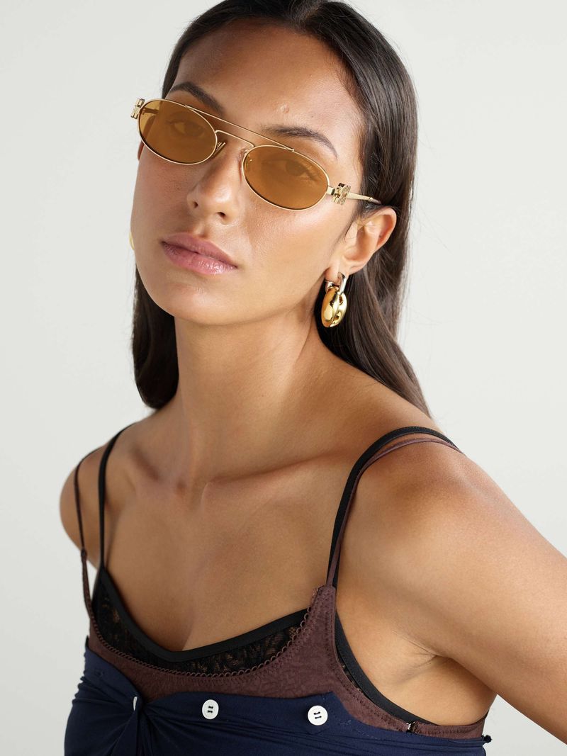 Accessories Set — Sunglasses, Scarf, and Simple Jewelry