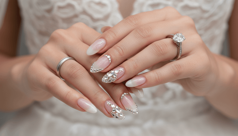 Crystal Embellished Nails