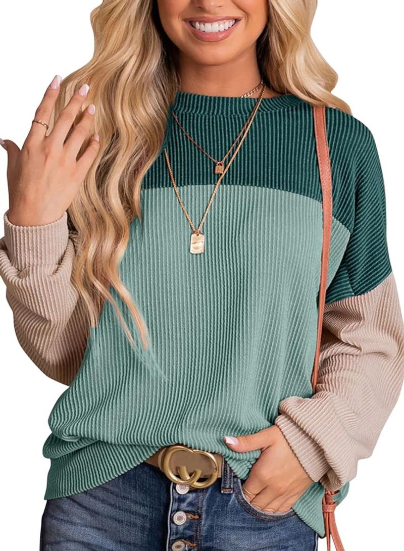 Dokotoo Color-Block Knit Pullover Top