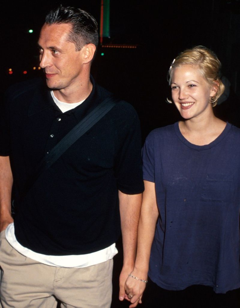Drew Barrymore and Jeremy Thomas