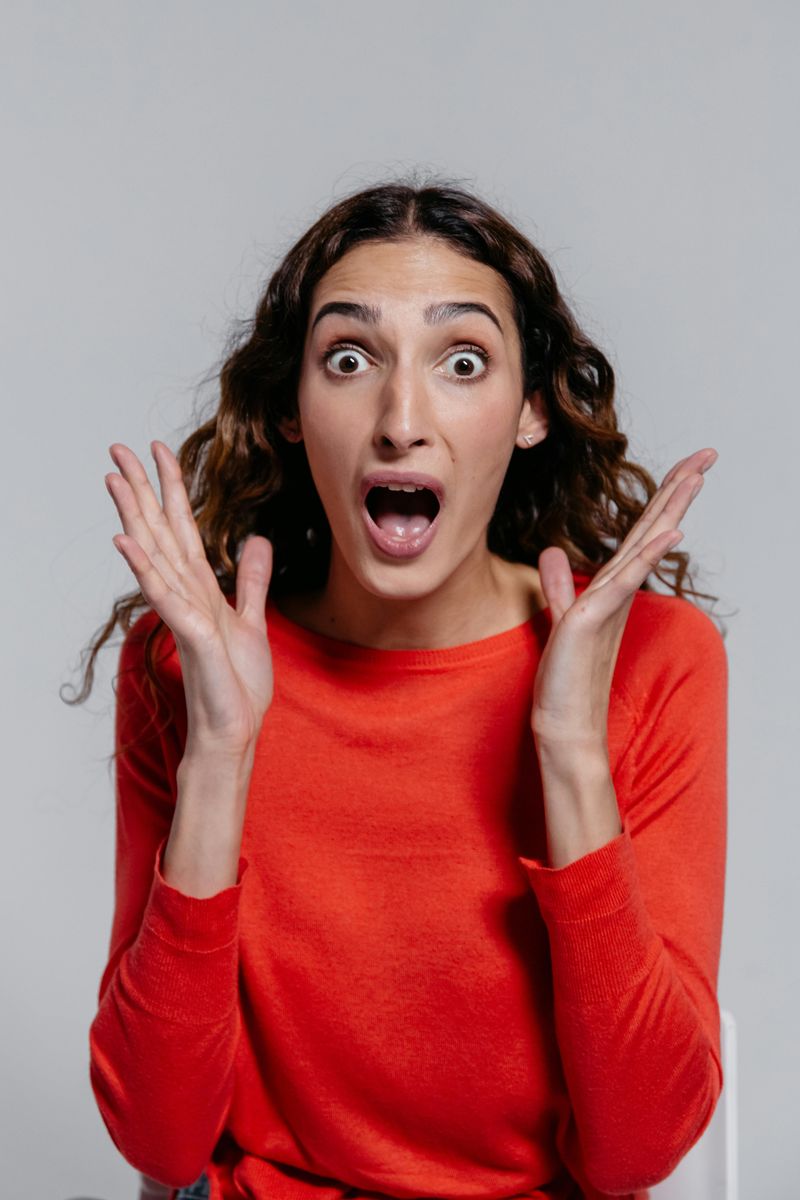 Exaggerating reactions to seem fun