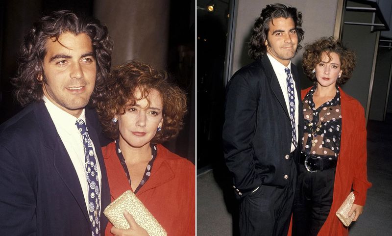 George Clooney and Talia Balsam