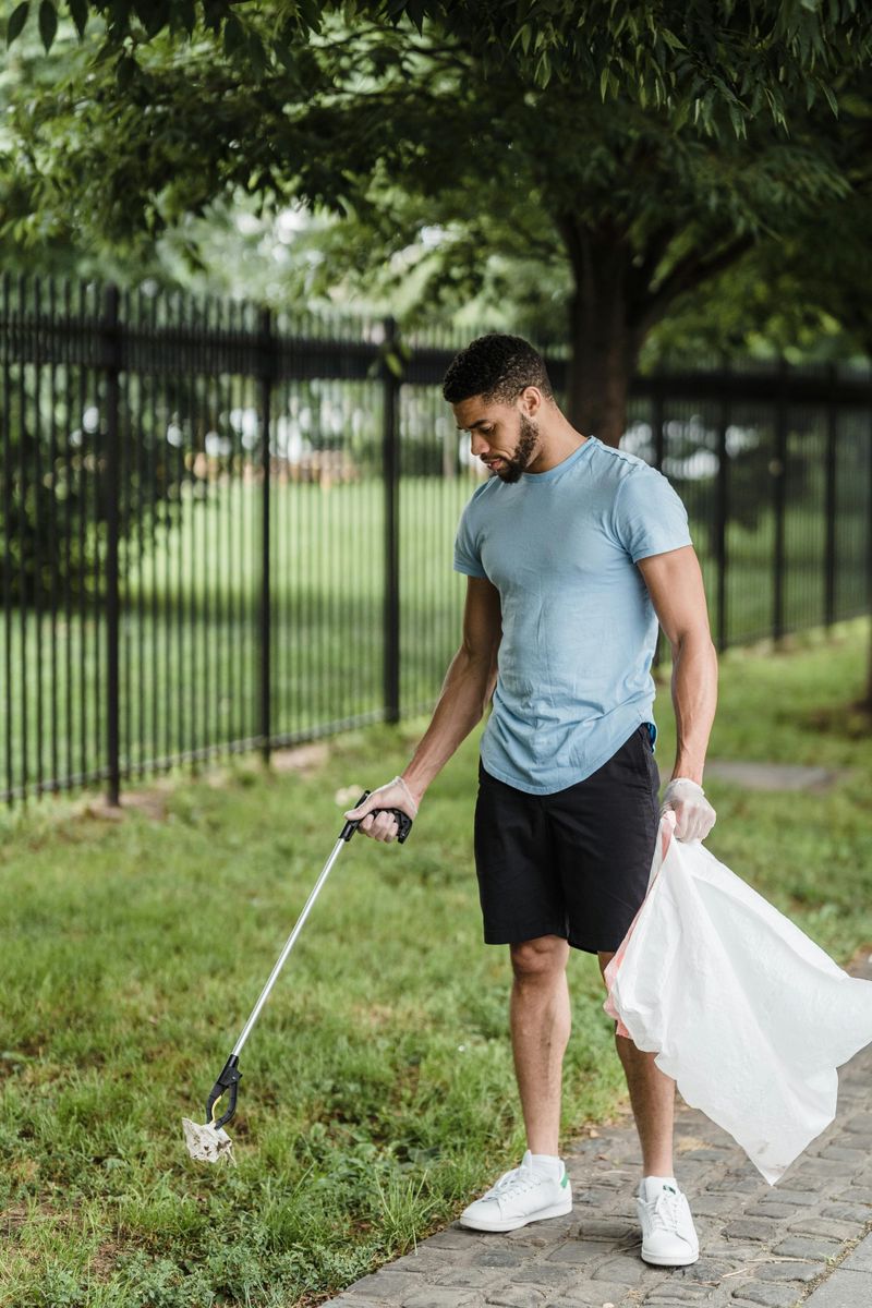 He Cleans Up After Himself