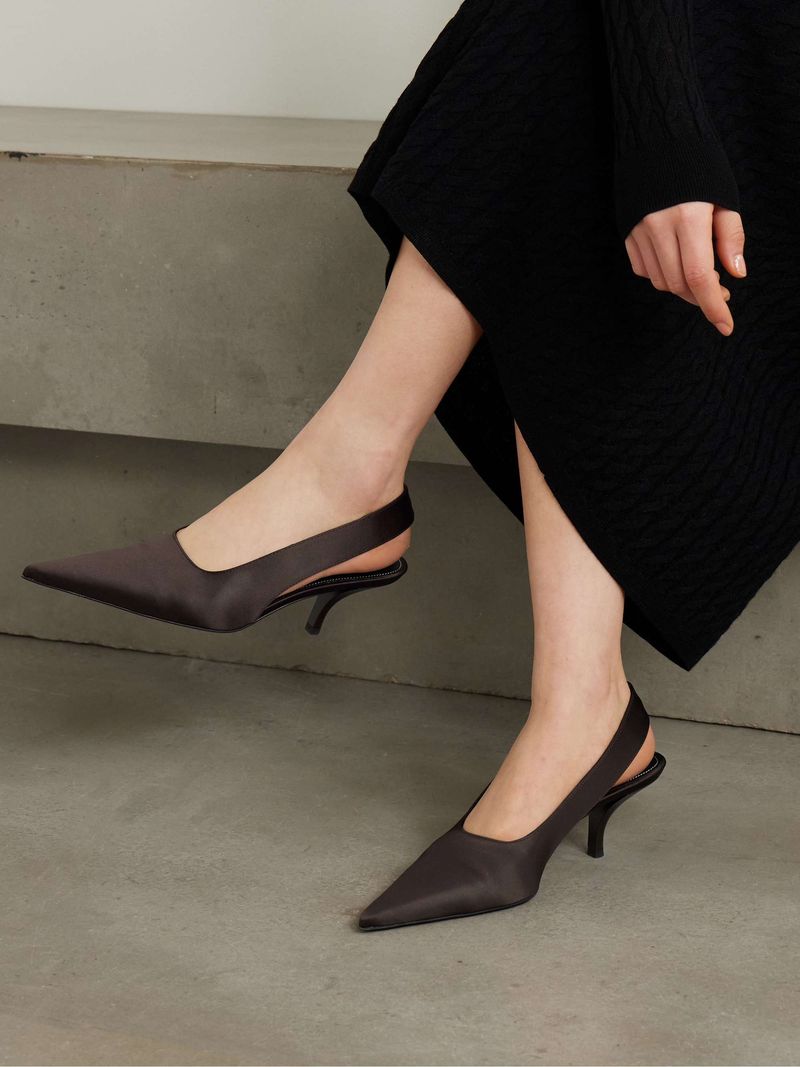 Kitten Heel Slingbacks