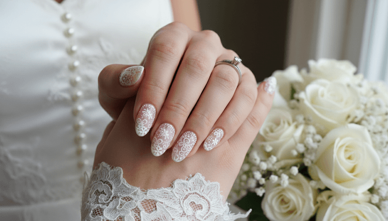 Lace-Inspired Nail Art