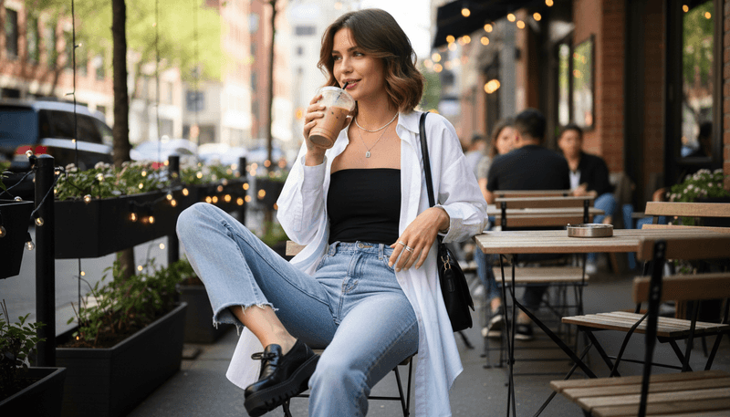 Layer Over a Crisp Button-Down Shirt