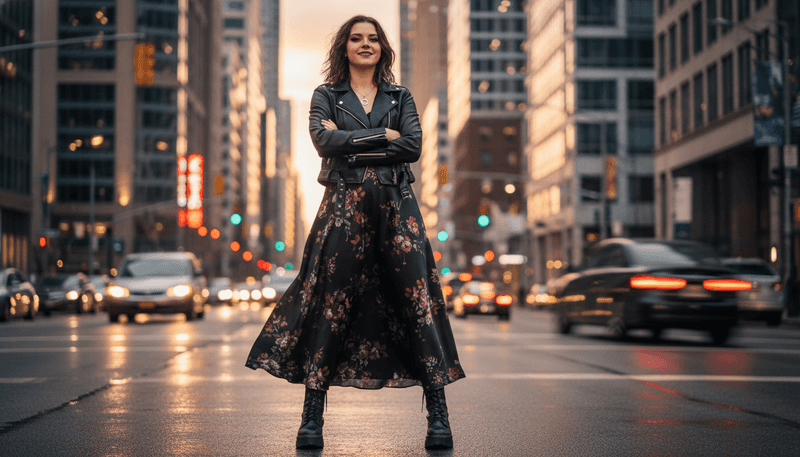 Leather Jacket + Boots