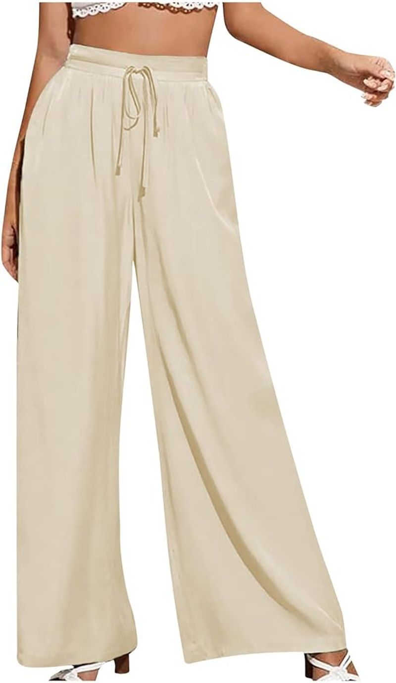 Lightweight Trousers in Beige or Cream