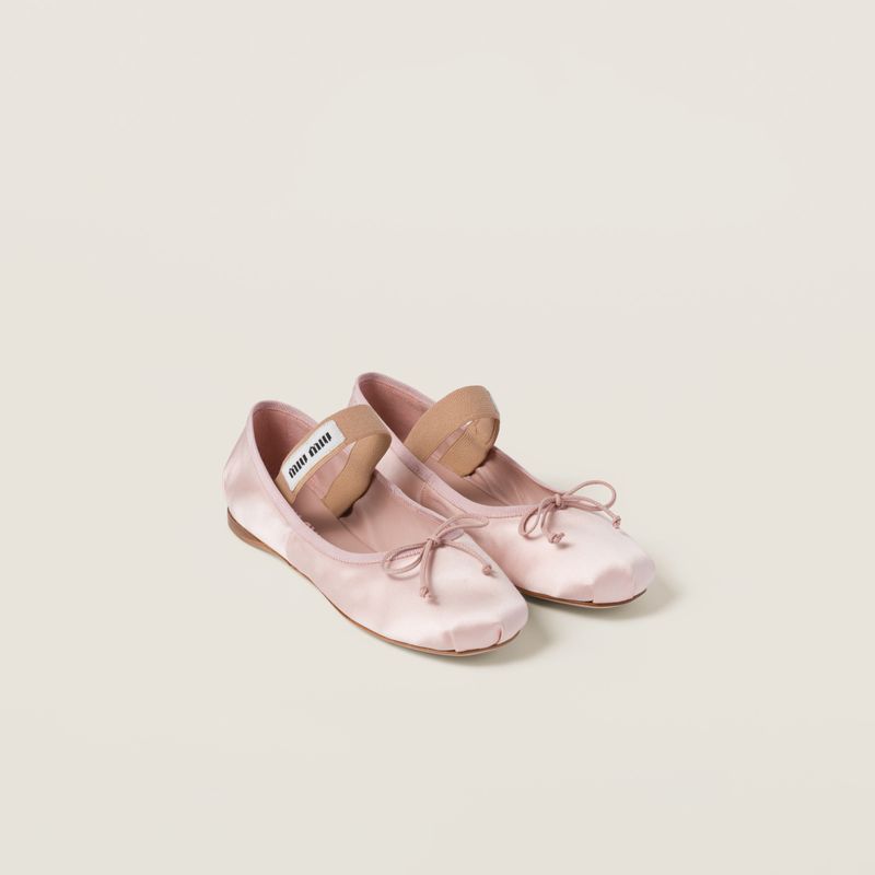 Miu Miu Satin Ballet Flats