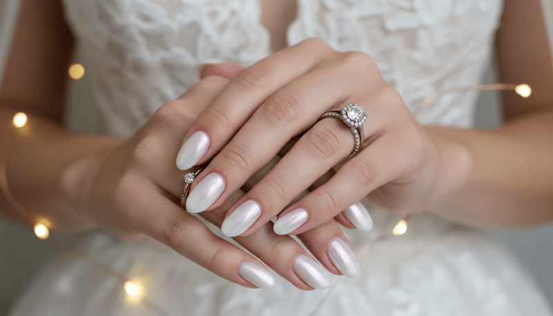 Milky Glazed Nails