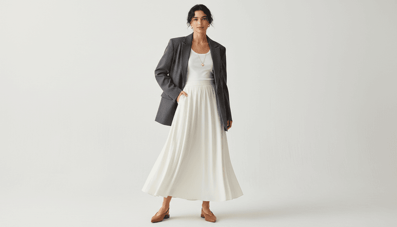 Oversized Blazer + Minimal Tank