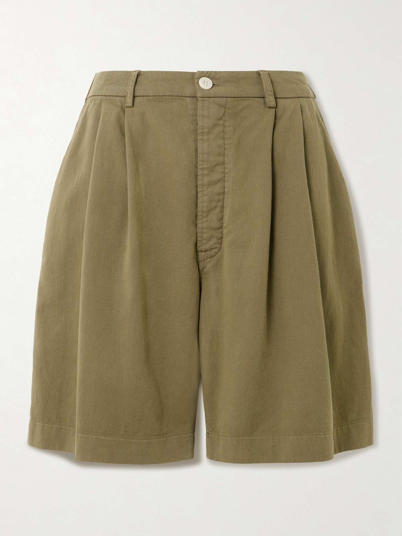 Relaxed Pleated Shorts