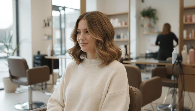 Shoulder-Length Cut with Invisible Layers