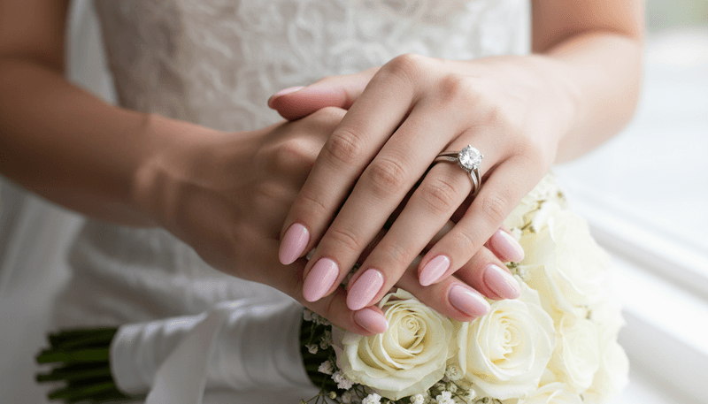 Soft Pink Almond Nails