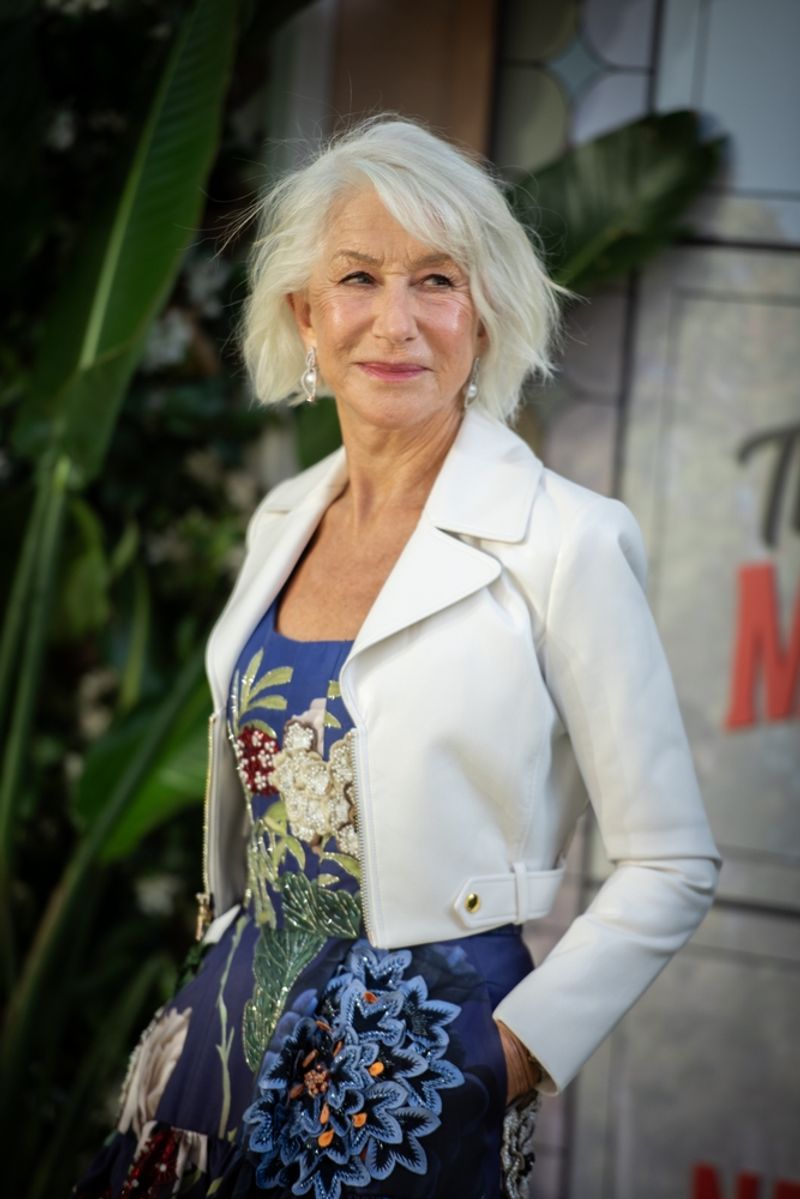 The Chin-Length Bob with Bangs (inspired by Helen Mirren)