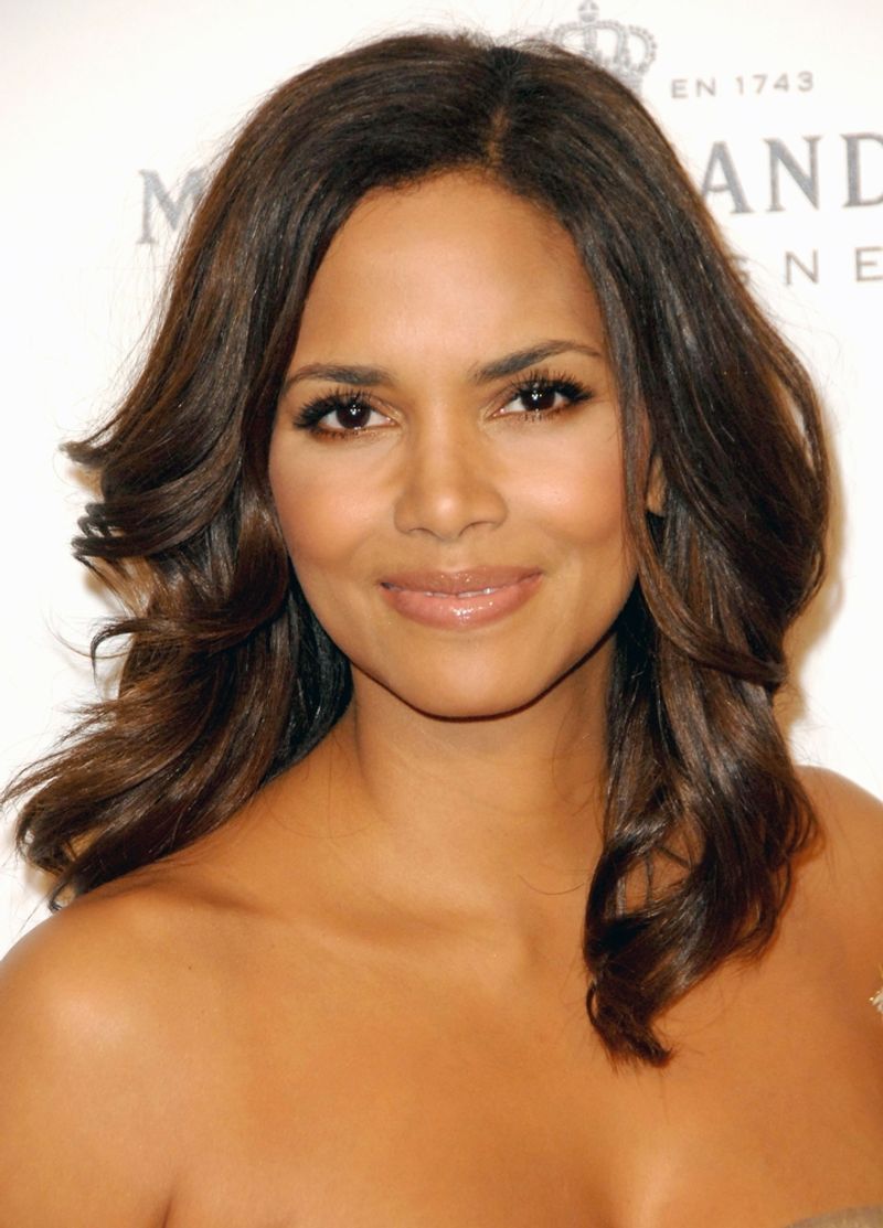 The Side-Swept Bangs (inspired by Halle Berry)