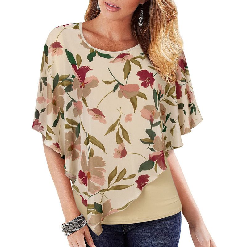 Timeson Double-Layer Chiffon Blouse