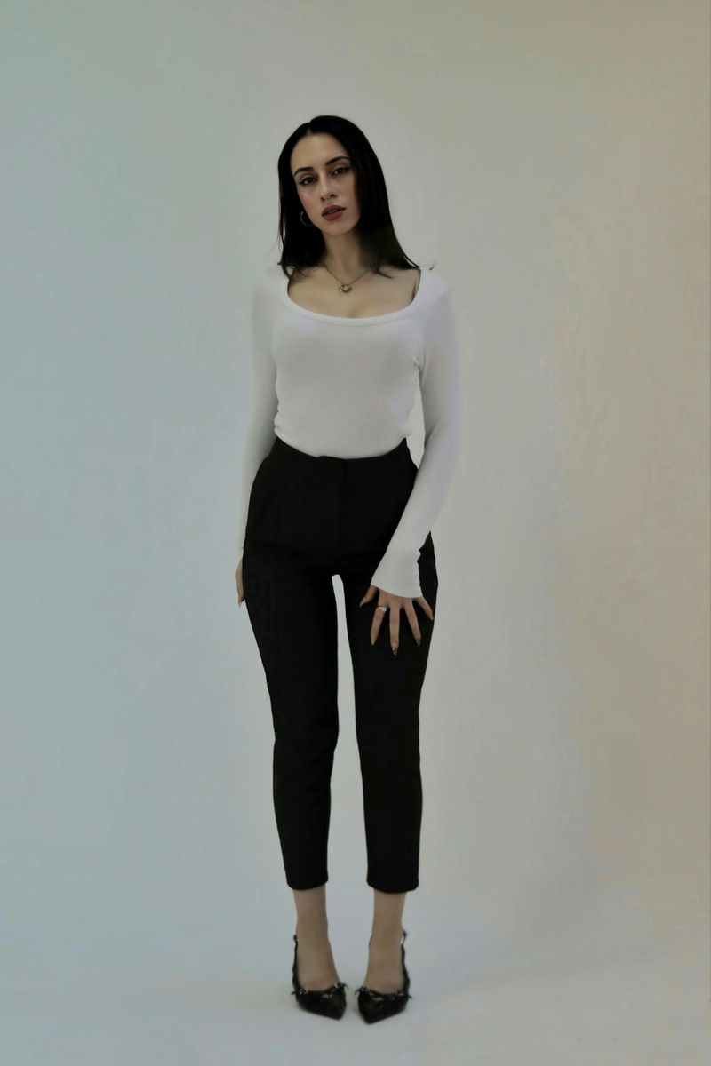 Well-Fitted Black Trousers