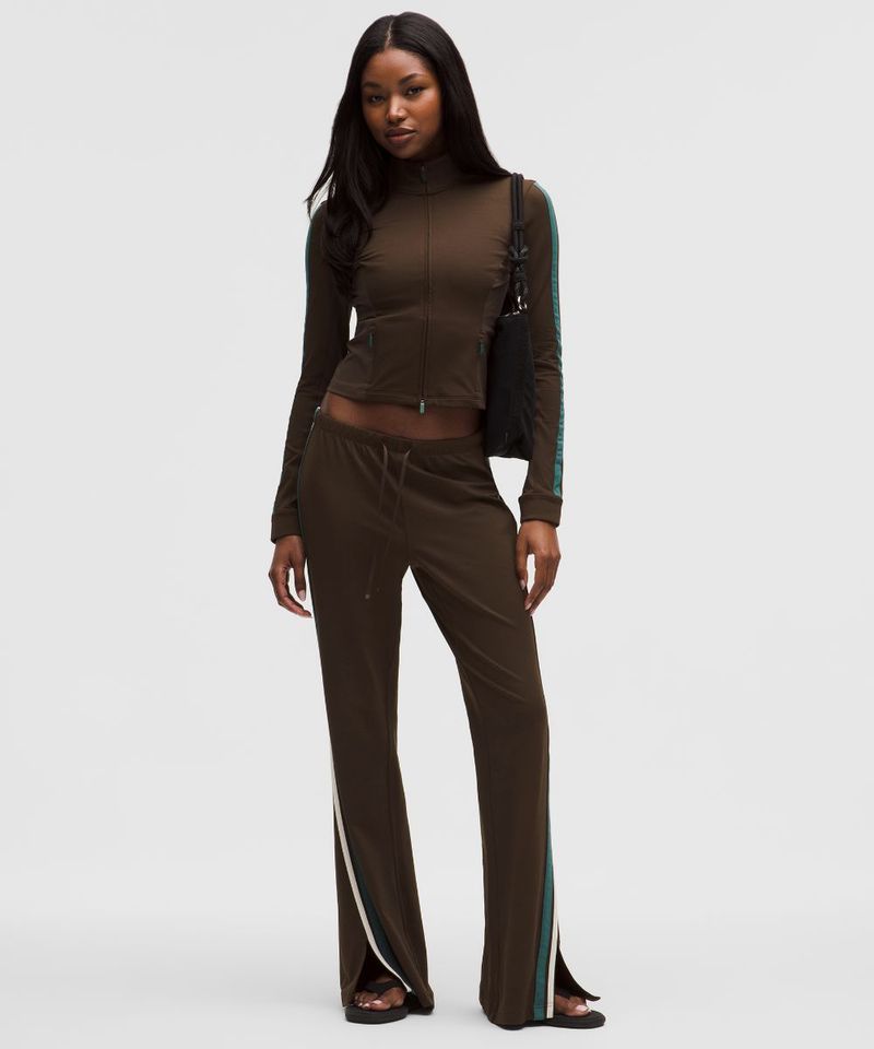 lululemon Striped Slim-Fit Mid-Rise Track Pant