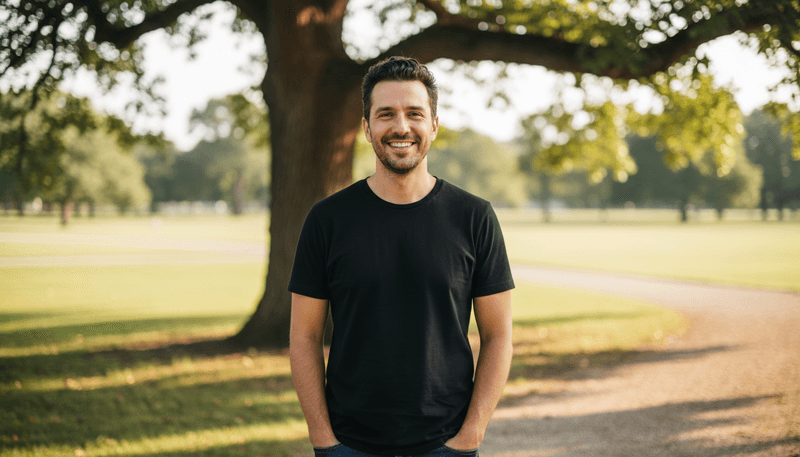 A Black or Navy T-Shirt