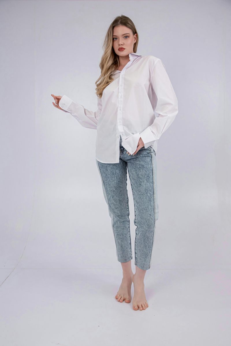 A Crisp Oversized Button-Down