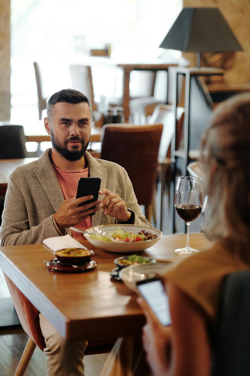 Being glued to the phone