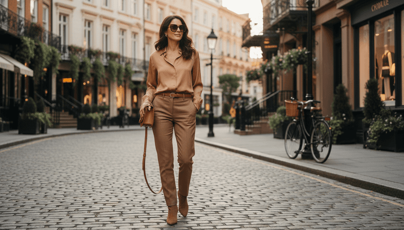 Chocolate Brown + Camel